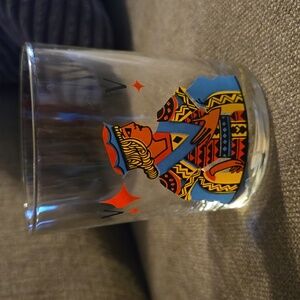 Vintage 1970s playing card glassware perfect condition